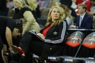 Dani Busboom Kelly on the sidelines during the 2022 Division I Women's Volleyball Championship - Source: Getty